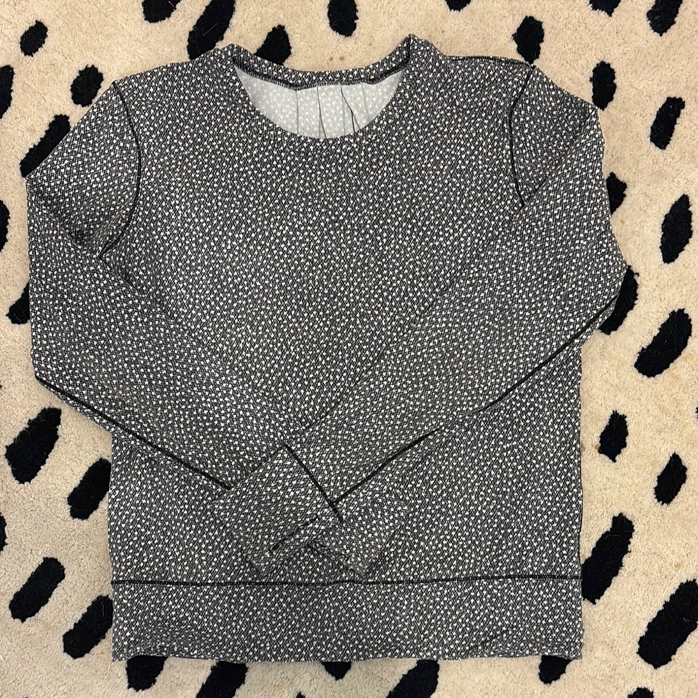 Lululemon Black and White Crew Neck